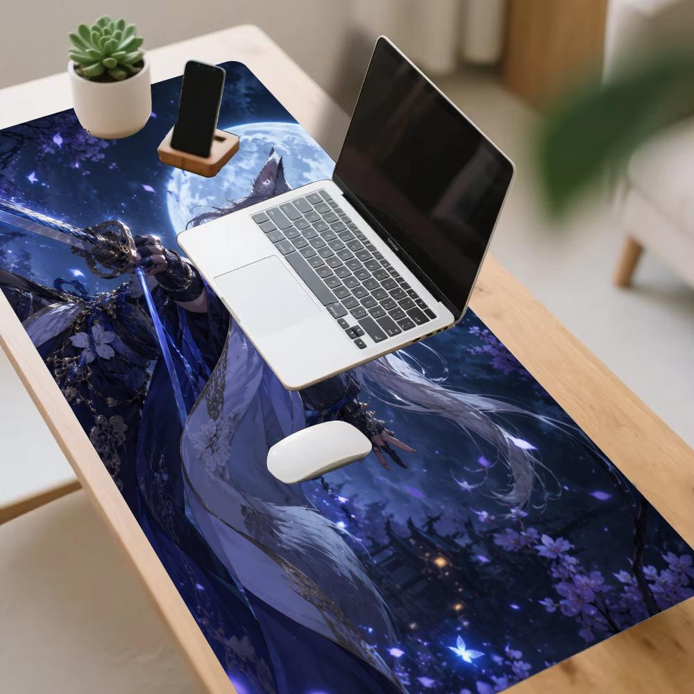 Anime Girl Big Size Mouse Pad Non-slip Rubber Easy To Clean Desk Mat for Home Office Daily Use Deskpad Keyboard Pad Mouse Mat