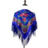 Russian Square Bandana Scarf Women Luxury Floral Print Fringed Headband Shawl Pareo Lady Headband Scarves Babushka Head Wraps