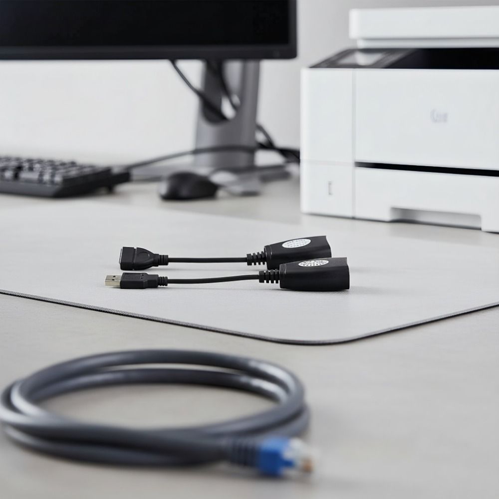 High Speed Ethernet Extension Extender USB 2.0 LAN Extension Adapter Computers