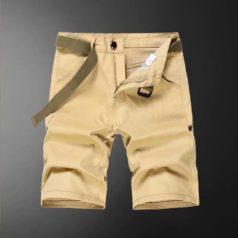 Pánské ležérní šortky střední délky z čisté bavlny - Letní outdoorové oblečení