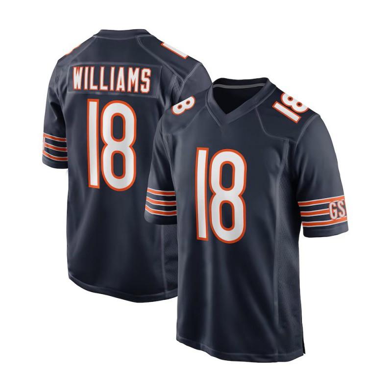 Chicago Bears NFL Trikot - 18 Williams 54 Urlacher Bestickt Football Herren