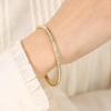 High-End Women's Stainless Steel Bracelet - Non-Fading, Titanium Steel, Elegant Buckle Jewelry