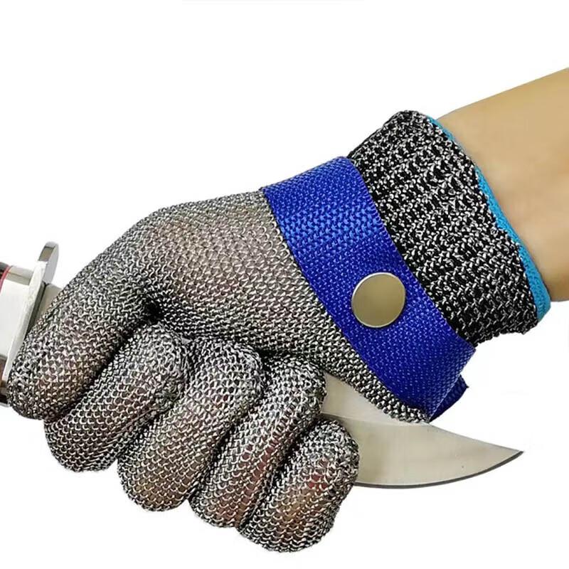 Cut-Resistant Stainless Steel Mesh Glove L