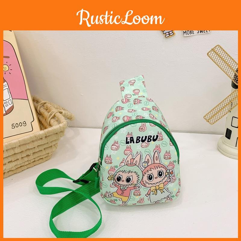 Casual Children Crossbody Bag With Cartoon Print Design For Kindergarten