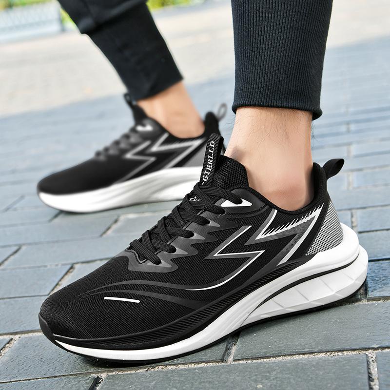 Neue Herbst Schnürer Herren Damen Sportschuhe Bequeme Elastische Stoßdämpfende Laufschuhe und Trendige Street Walking Schuhe