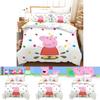Kreslené povlečení Peppa Pig s digitálním potiskem a povlakem na přikrývku z prachového peří pro výzdobu ložnice