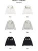 Guochao Men's Winter Velvet Embroidered Hoodie - New Chinese Style Harajuku Round Neck Top