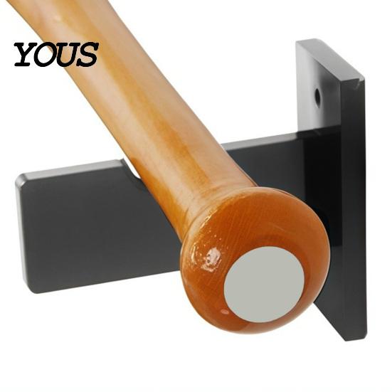 Baseball Bat Display Case 2PCS Acrylic Stands, Wall Mount Space Saving Hanging Shelf Holders, Soft Lining Protection Organizers for Sports Memorabilia