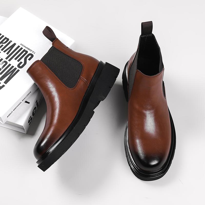 Winter Plush Men Boots Fashion Street Style Casual Shoes Personalized Trend High Top Men Shoes Comfortable Casual Boots