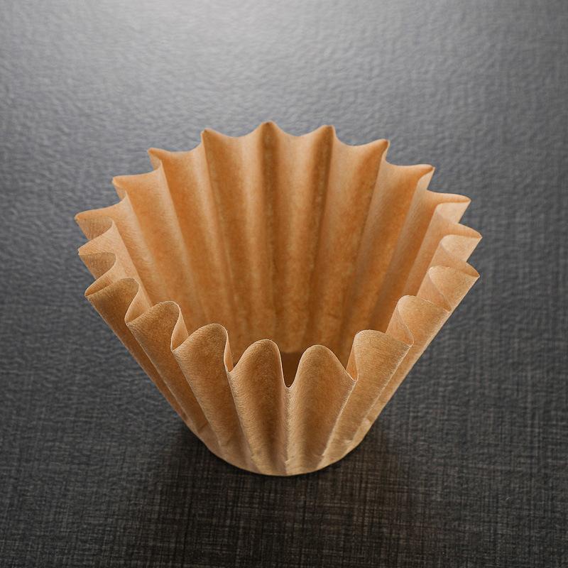 50 Stück 1-2 Tassen Korb Pour Over Kaffeefilterpapier Passend für B75 Kaffeefilter & 1-2 Tassen Korbfilter Barista Werkzeug