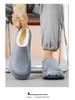 Men's Winter Plush Cotton Slippers: Thick, Waterproof, Non-Slip, Heel-Covered, Soft-Soled, Large Size, Warm.