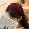 Handmade Headband Daily Headband Angel Scrunchie Basic Ribbed Wine