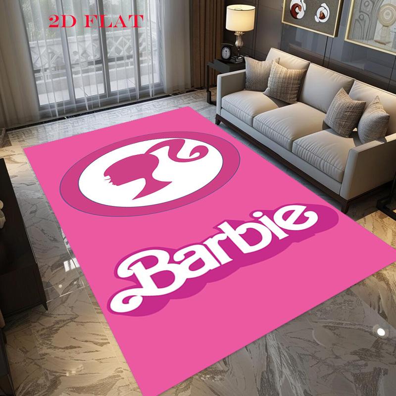 Classic Barbie Blonde Character Art Carpet Home Decor Suitable For All Seasons Gift Bathroom Mat Fashion