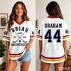Movie Off Campus Briar University Jersey Graham 44 LOGAN 22 T-shirt Summer Men's  Women Short Sleeve Shirt Breathable Cotton Top