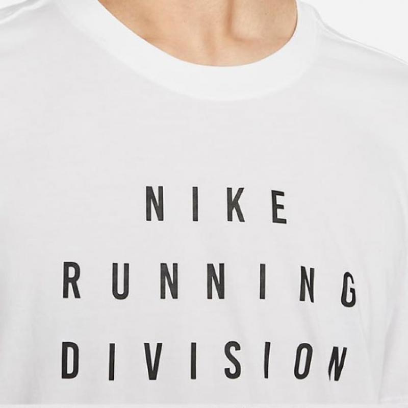 Nike ShorT Sleeve Tee Dry FiT Run Division Running T shirT Fd0123 100 S2305