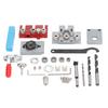 Dowel Jig Drill Hole Guide Locator Aluminium Alloy Drilling Tool Set Kit for Woodworking