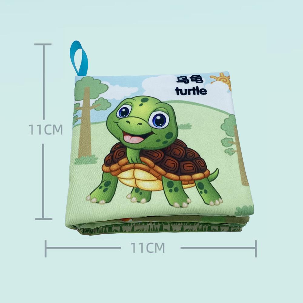 Chinese/English/Spanish Baby Cloth Book Parent-child Interactive Early Childhood Education Book Bilingual Early Education Cognitive Reading Material