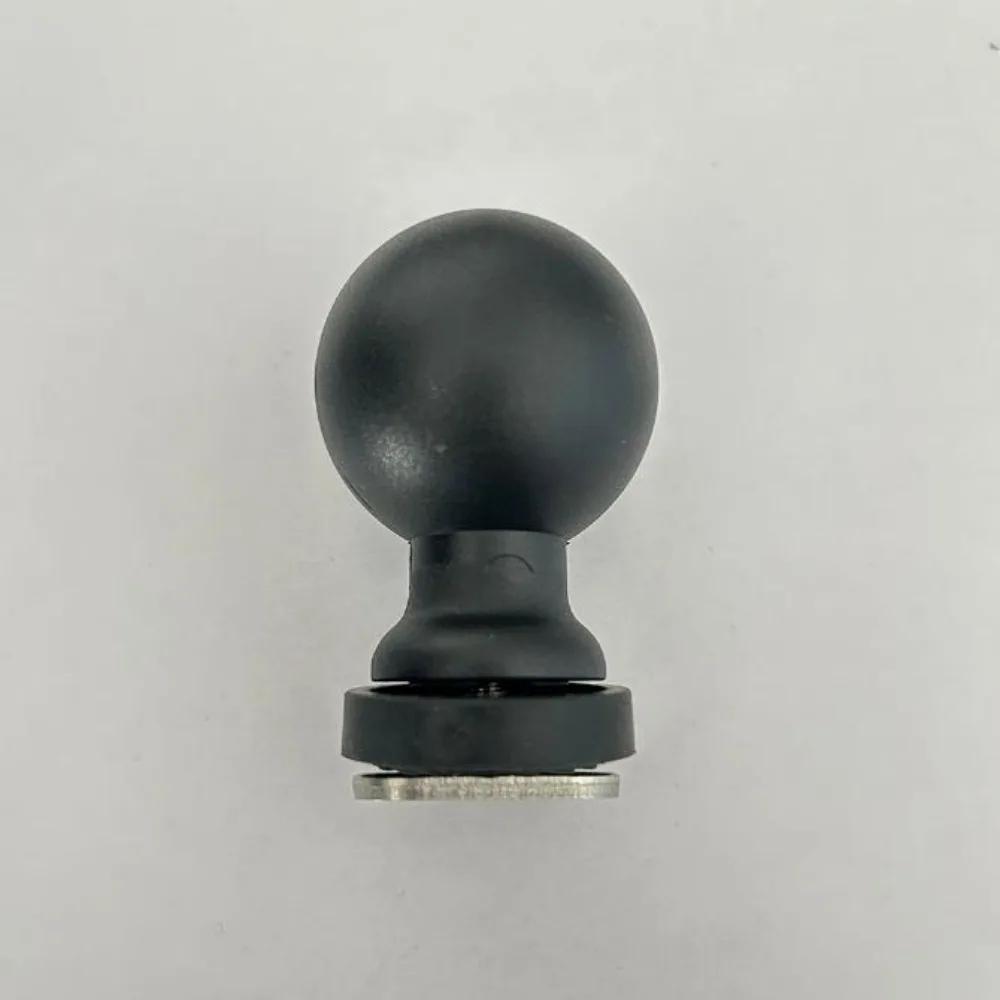 1.5 Inch Black Ballhead Combo Mounting Holder Double Socket Arm Round Base Kayak Accessories for GPS Photo Equipment