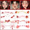 Kinder-Make-up-Gesichtsaufkleber Neuer chinesischer Gesichtsaufkleber Niedlicher Rouge-Tattoo-Aufkleber für das Jahr des Pferdes