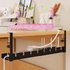 Space Saving Retractable Cable Storage Rack No Drilling Under Desk Cable Shelf  Computer Desk