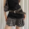 PU Leather Waist Strap Leopard Print Waist Belts Casual Waistband  Women