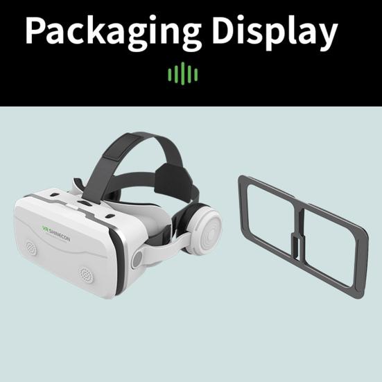 VR Glasses Adjustable Angle Stereo Sound 100-Degree Viewing Ultra-Clear Lens One-click Answer Watch
