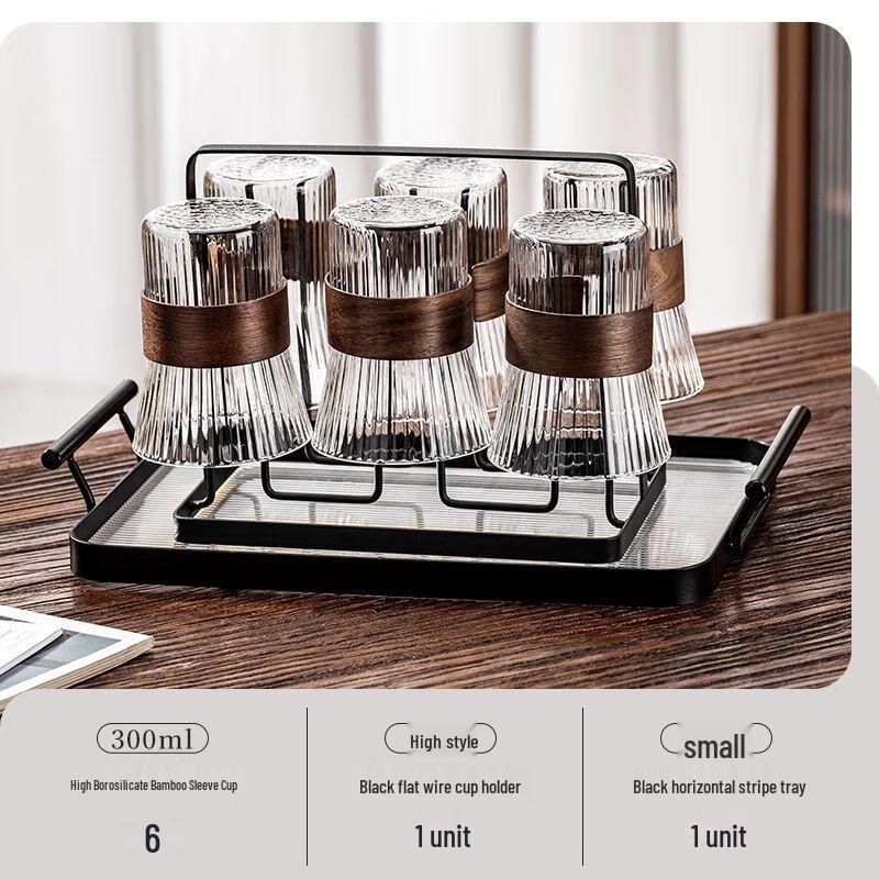 Jiakangming Heat-Resistant Glass Cup Set