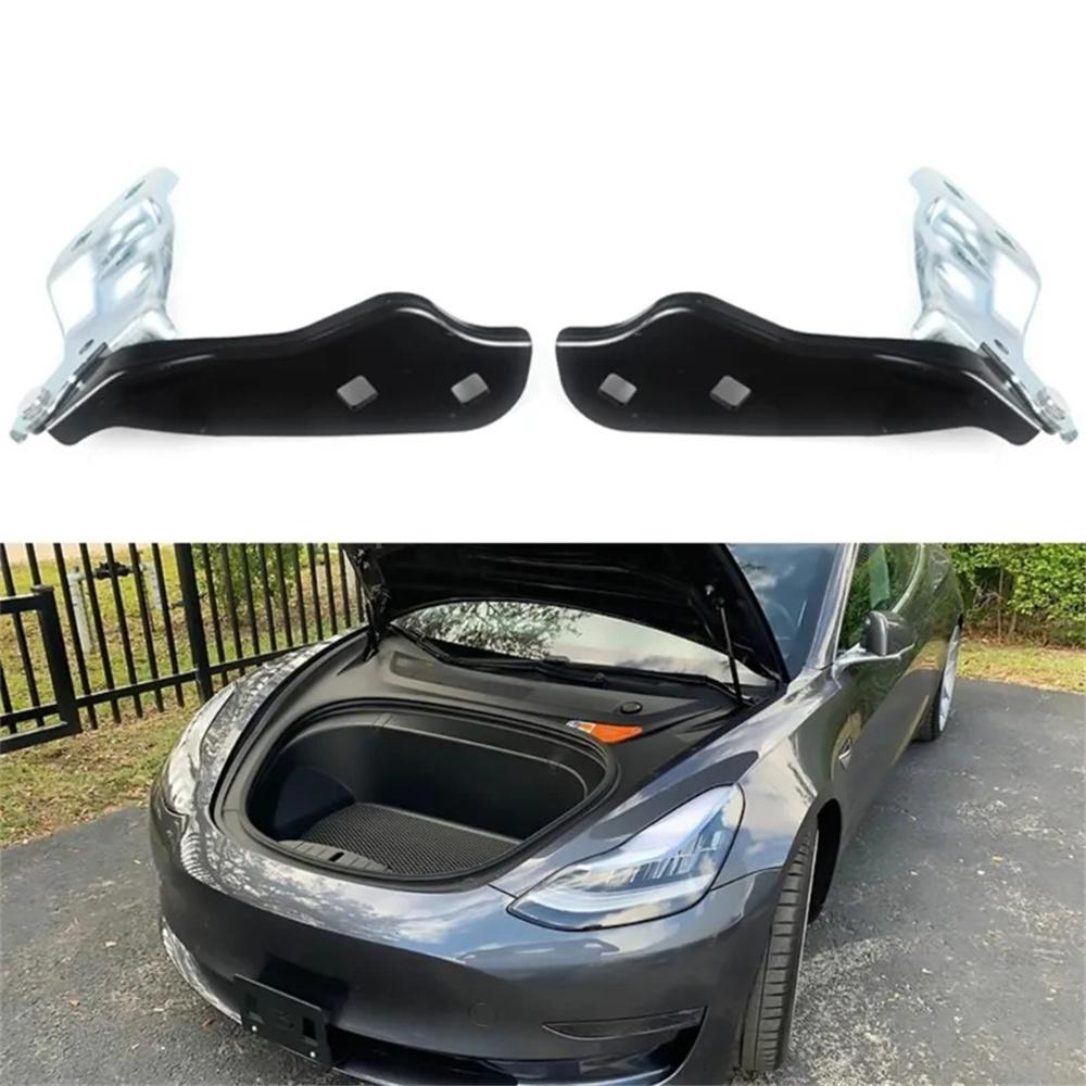 Pair Left Right Side Front Bonnet Hood Hinge Steel Fit For Tesla Model 3 2017-20