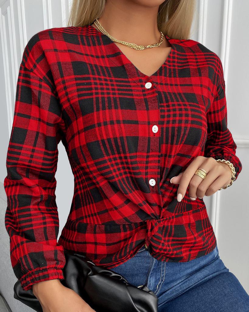J Women Print Tops Estampados De Moda Cuello En V Casual Sle J Women Print Tops Estampados De Moda Cuello En V Casual Sle