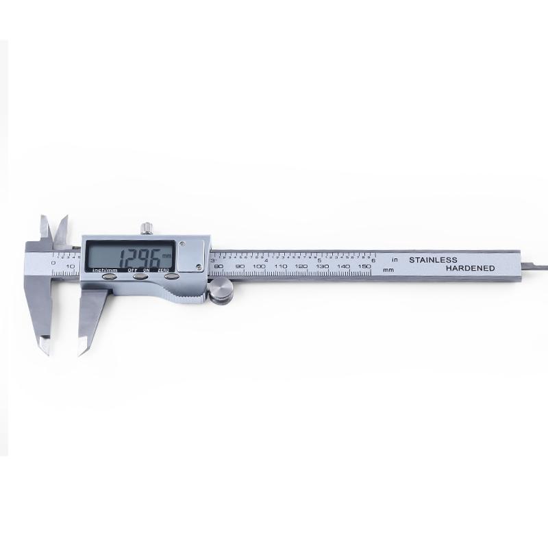 6in/150mm Stainless Steel Vernier Calipers Digital Vernier Calipers Dual Reading Scale Accurate Measuring Device