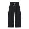 American Retro Trendy Brand Splicing Scimitar Casual Pants Men's New Loose Wide Legs Solid Color Simple Long Pants