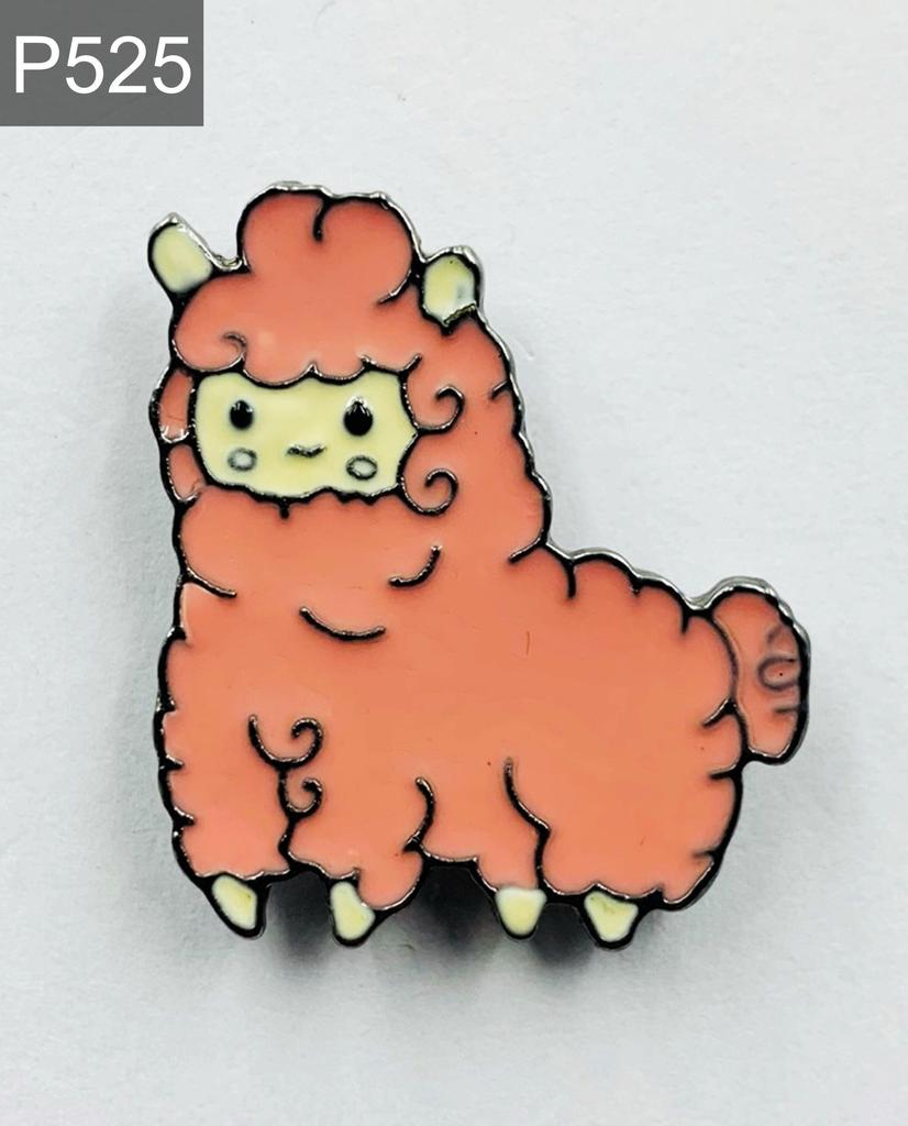 New Enamel Pin Llama Sheep Alpaca Door Cute Metal Pin Gift Birthday 1 Piece