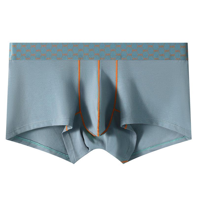 Men's Color Block Low-Rise Boxer Briefs - Cotton Sports Fitness Underwear