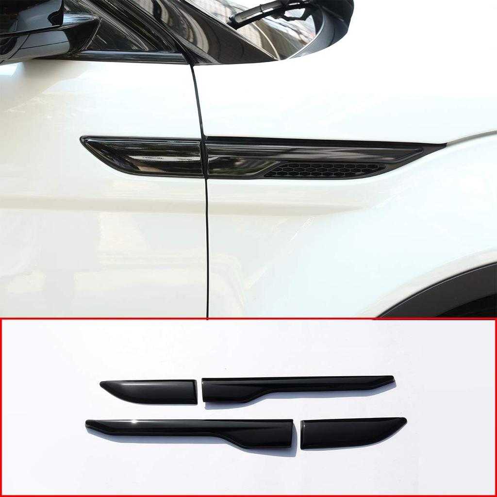METYOUCAR Rivestimento Uscita Aria Parafango Laterale Porta ABS per Land Rover Range Rover Evoque 2012-2017 (Nero pianoforte)