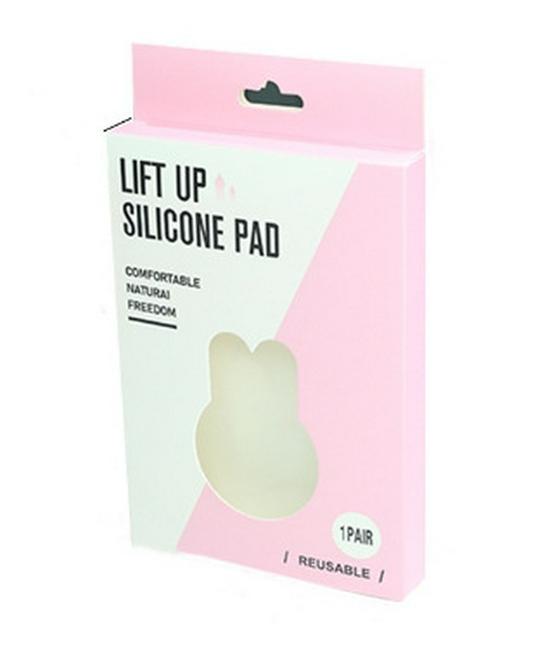 

Rabbit Ear Strapless Invisible Bra - Thin, Breathable Nipple Covers for Wedding Dresses and Photo Shoots Small [9cm]