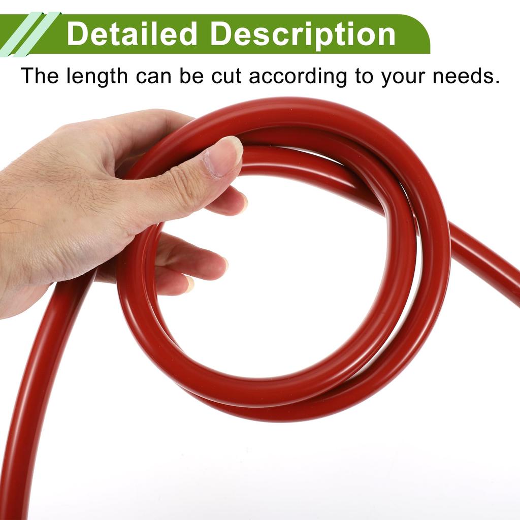 HOPESPANNER 5.5Ft 11/16" 18mm ID 2mm ThickNe-ss Silicone Vacuum Tube Hose High Temperature Automotive Vacuum Line 1pc