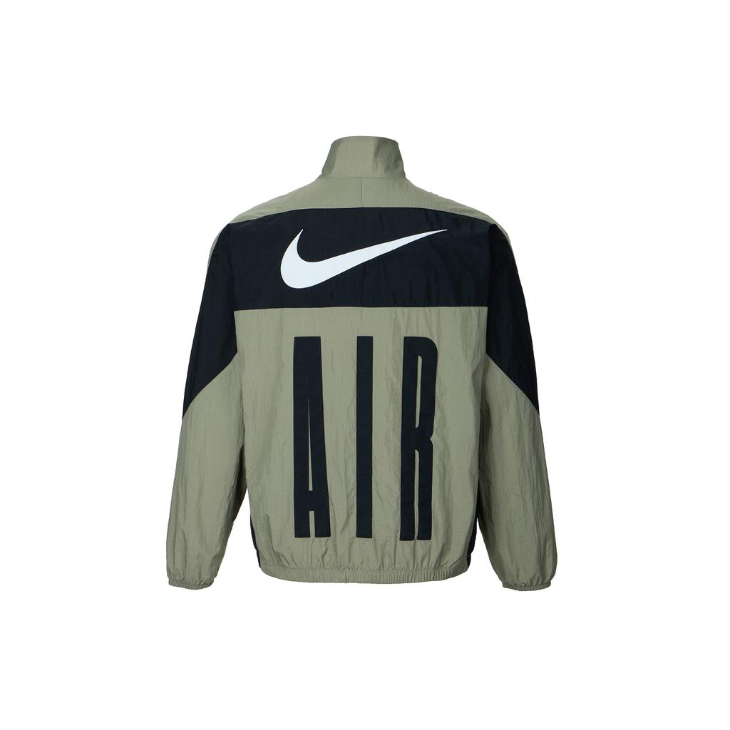 Nike Air Woven Jackets Men's Gray Stand Collar Moderate Other HV0881-320