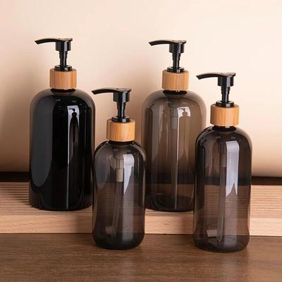 250/500ml Refillable Shampoo Conditioner Large Capacity Liquid Lotion Shampoo Soap Press Pump Dispenser Bottle Portable Bottle