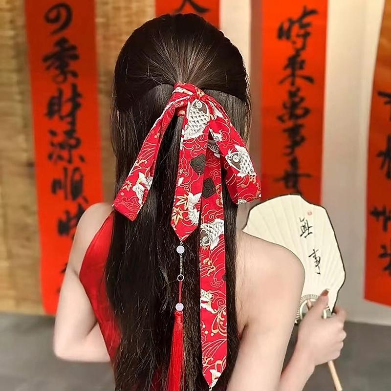 Retro čínský střapec Hanfu čelenka do vlasů čelenka ženy muži čelenka do vlasů čelenka do vlasů s diadémem příslušenství