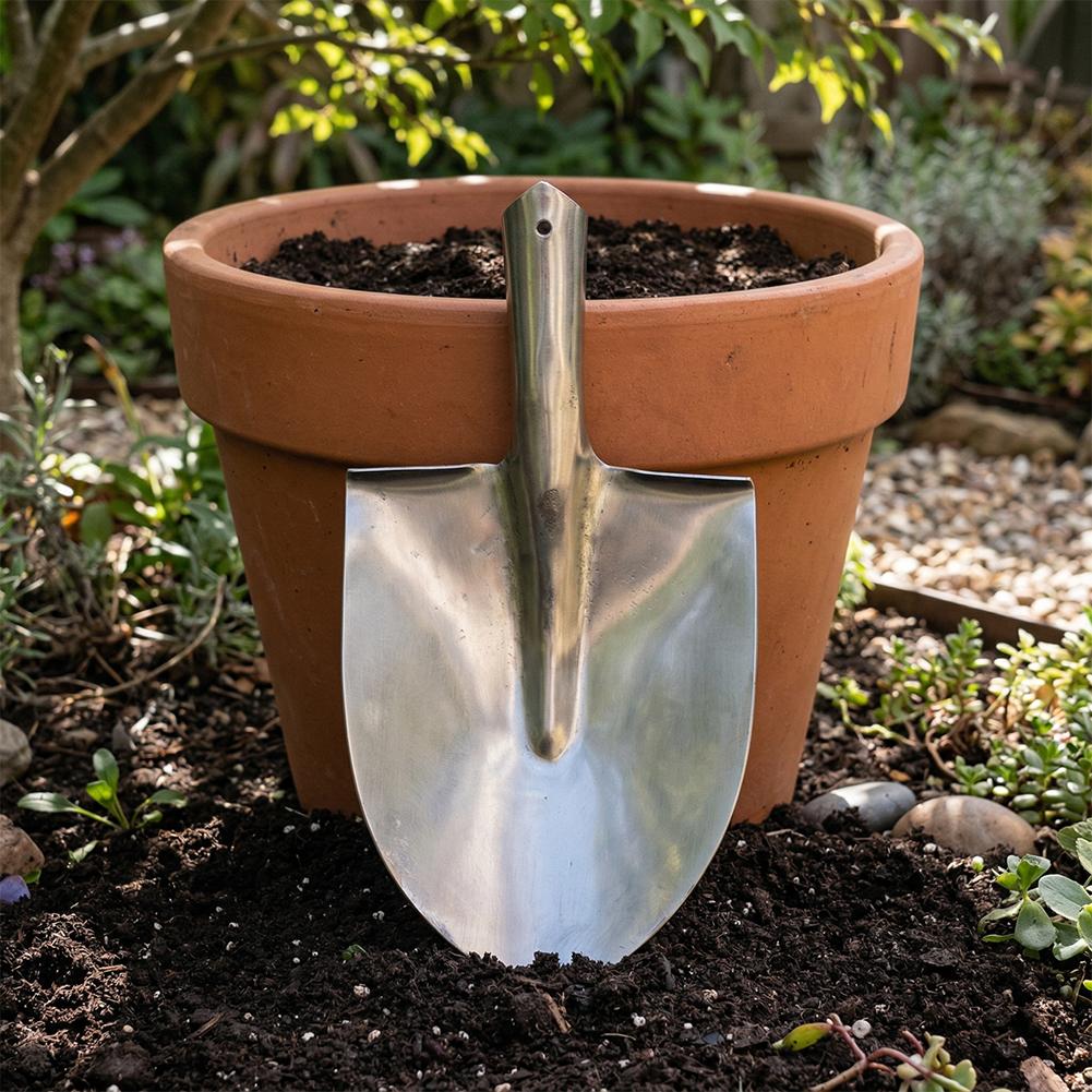 Steel Agricultural Trenching Shovel Drain Spade Head Narrow Opening Digging Spade Multipurpose Pointed Steel Shovel Garden Tool