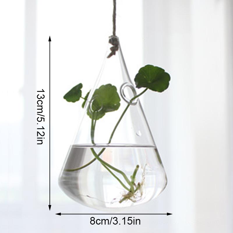 

1 шт. прозрачные вазы для гидропоники, террариумный контейнер, подвесная стеклянная ваза, цветочный горшок