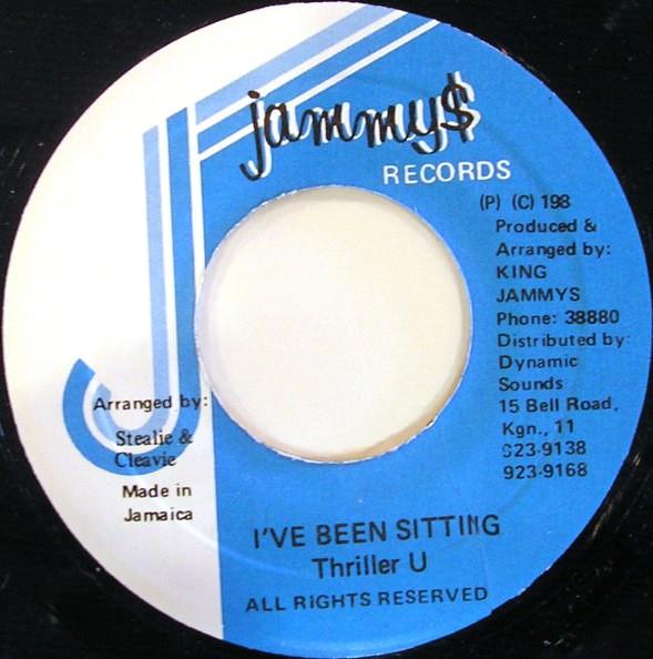 7inch Record THRILLER U - I've Been Sitting NONE Jammy's Records Jamaica Reggae, Ska & Dub Used