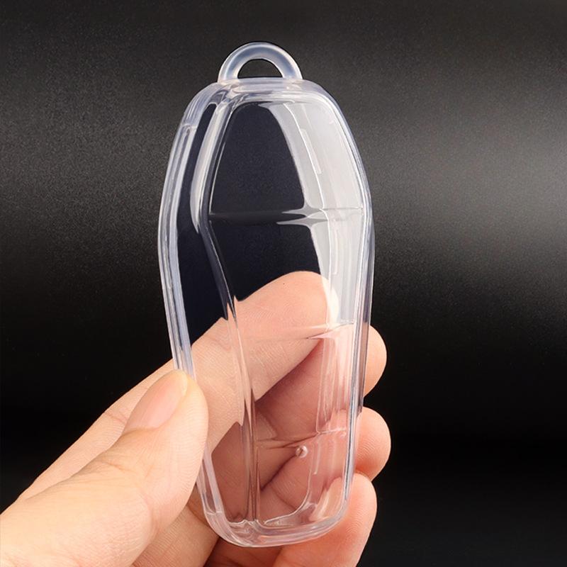 

New Soft Transparent TPU Car Key Case for BYD Atto 3 Han EV Dolphin 4 Buttons Remote Control Protect Cover Auto Accessories прозрачный