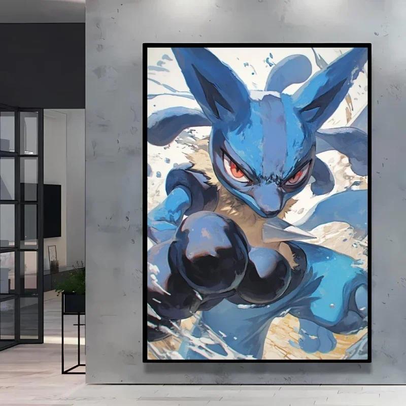 Classic Anime Canvas Posters Pokemon Pikachu Kids Gifts Eeveelution Canvas Painting Cool Wall Art Picture Home Bedroom
