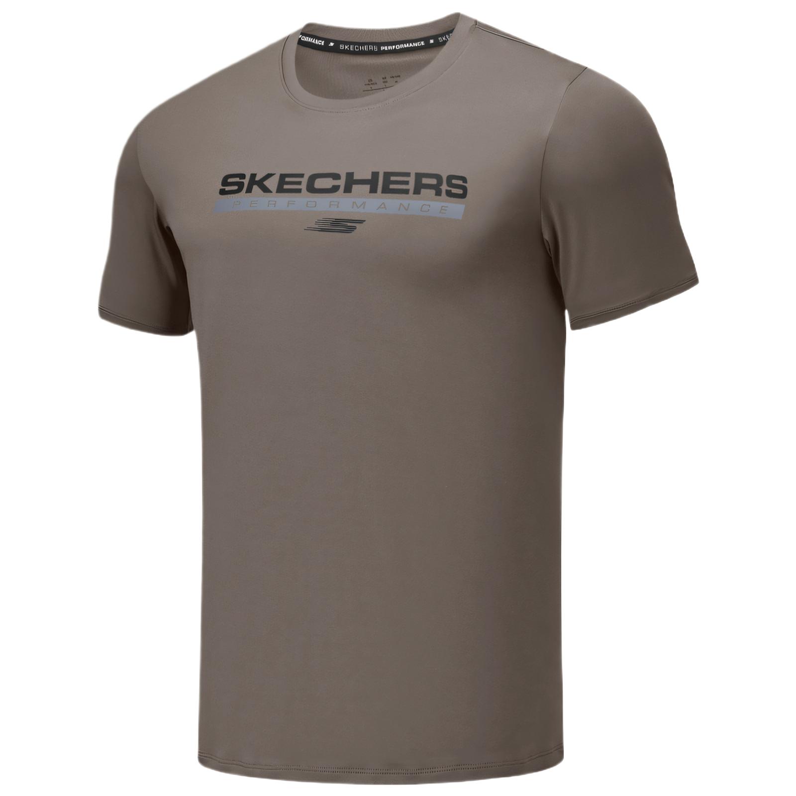 Skechers Sport Basic Utility Fashion Soft Solid Color Short Sleeve T-Shirt Men Tops P225M160-05QR XXL