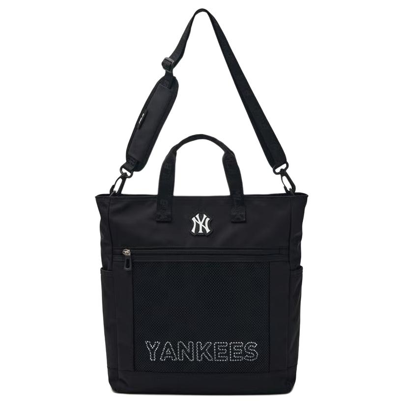 New MLB Nylon Shoulder Bag, Crossbody Bag, Handbag Regular Unisex Black 7ACRB074N-50BKS