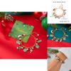 Christmas Santa Pendant Bracelets With Multicolor Candy Charms For Holiday Gift