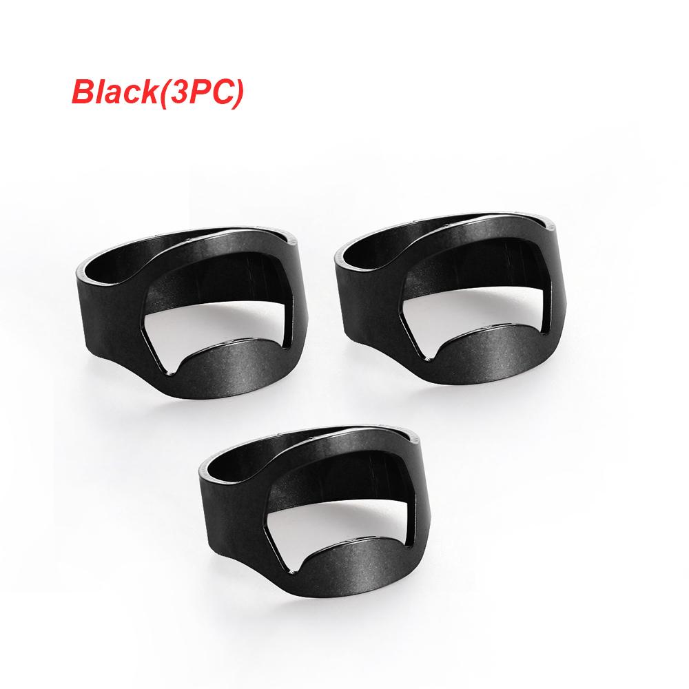 1/3PCS Silver Bar Supplies Stainless Steel Gadgets Beer Bottles Opener Kitchen Tool Finger Ring Openers