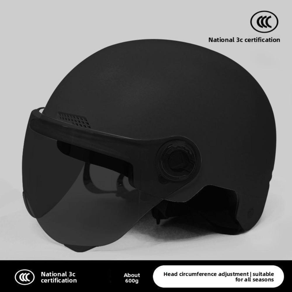 Suitable for Electric Vehicles, Women's Summer Sunscreen, Women's Battery Car, An Hat, Cute Cat Ears, Universal In All Seasons, Half Helmet Men