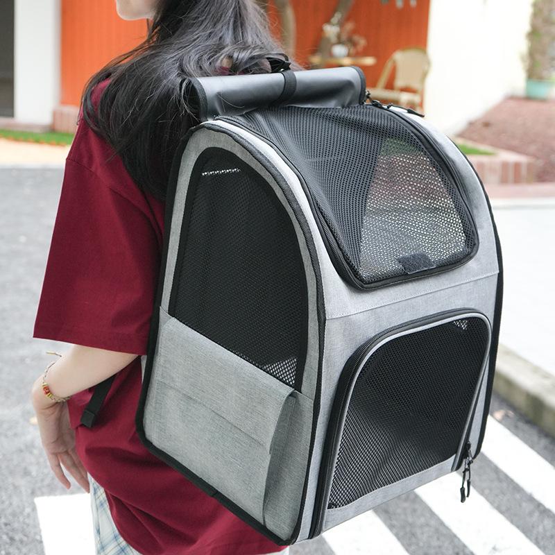 Cross-Border Portable Cat Carrier: Breathable, Large Capacity, Foldable Pet Bag for Travel